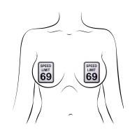 Pastease Premium Speed Limit 69 Nipple Pasties