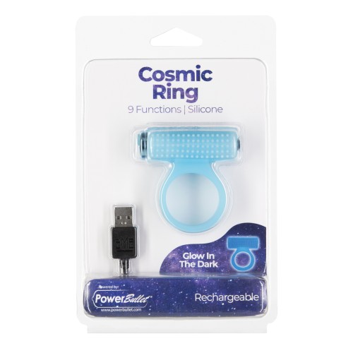 Cosmic Cock Ring with Rechargeable Bullet for Ultimate Stimulation