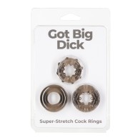 Juego de Anillos Cock Got Big Dick para Rendimiento