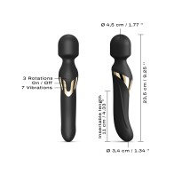 Dorcel Dual Orgasms Wand Black Gold