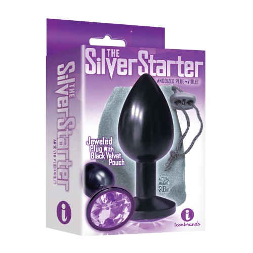 The 9's Bejeweled Stainless Steel Anal Plug for Beginners