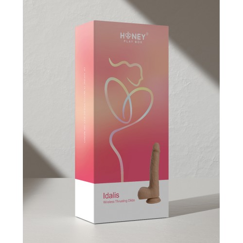 Dildo Inalámbrico Idalis con Función de Empuje - 3 Funciones Marfil