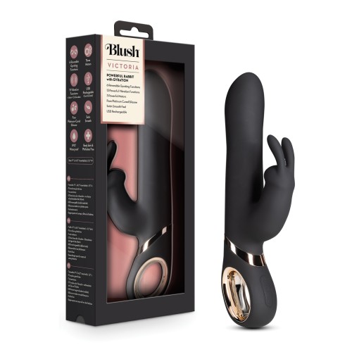 Blush Victoria Rabbit Vibrator Black