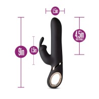 Blush Victoria Rabbit Vibrator Black