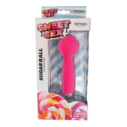 Sweet Sex Sugar Ball Mini Wand Vibe Magenta