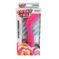 Sweet Sex Sticky Finger Flexible Vibrator - Magenta