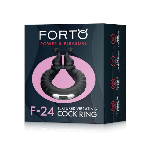 Forto F-24 Textured Vibrating Cock Ring