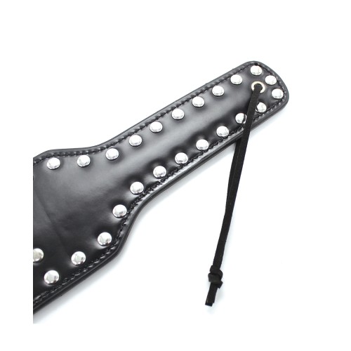 Plesur Cut-Out Heart Studded Paddle Black