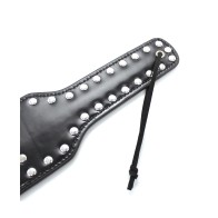 Plesur Cut-Out Heart Studded Paddle Black