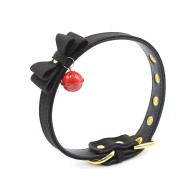 Plesur Cat Bell Bow Tie Collar Black