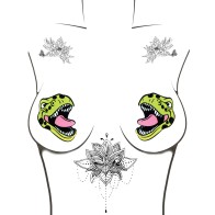 Neva Nude Dinosaur Pasties Green