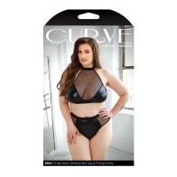 Curve Rebel Wetlook Halter Top - Edgy Fashion