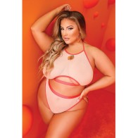 Conjunto Top Halter Just Peachy y Panty Cheeky