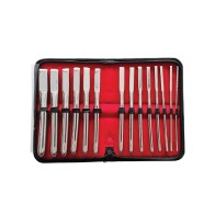 Set de Dilatadores Uterinos Hegar Rouge de Acero Inoxidable