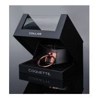 Pleasure Collection Adjustable Collar Black Rose Gold