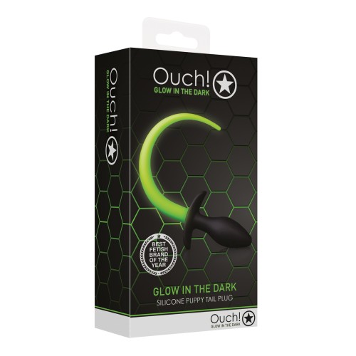 Buy Shots Ouch Puppy Tail Plug Glow in the Dark