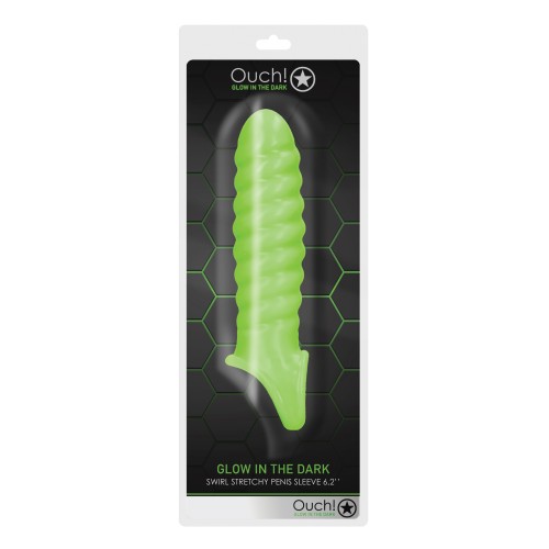 Ouch Swirl Glow in the Dark Penis Sleeve