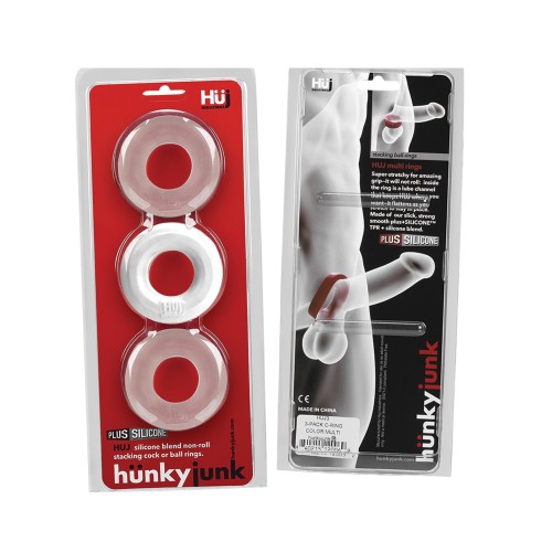 Hunky Junk C Ring Multi Pack for Enhanced Pleasure