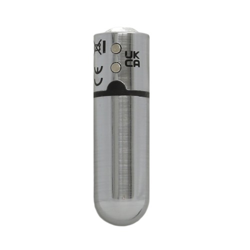 First Class Mini Rechargeable Bullet with Crystal - Silver