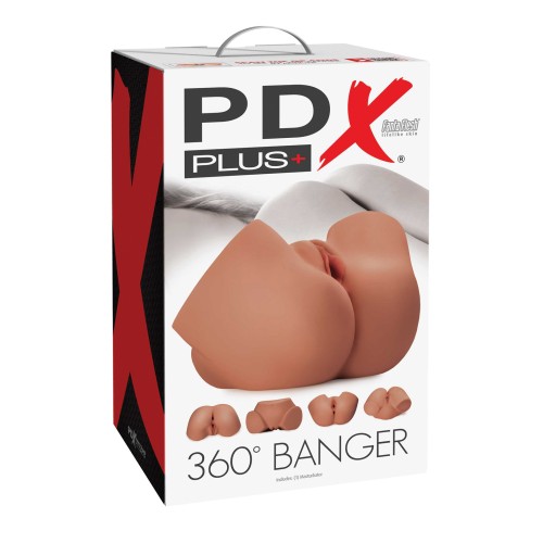 PDX Plus 360 Banger Masturbator Brown