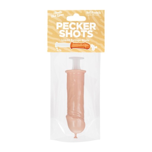 Pecker Shot Injectable Syringe Flesh - Fun Party Accessory