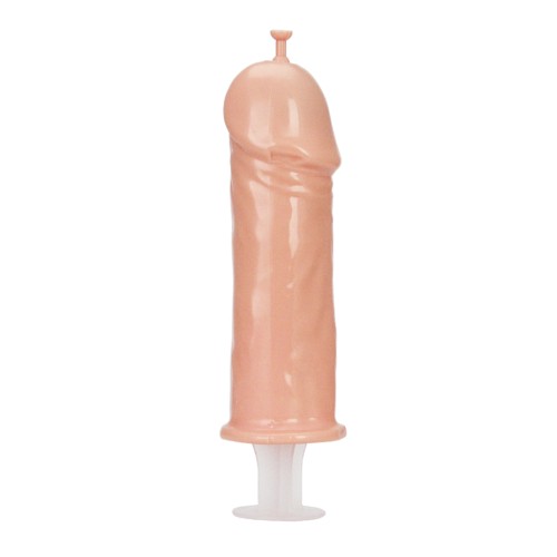 Pecker Shot Injectable Syringe Flesh - Fun Party Accessory