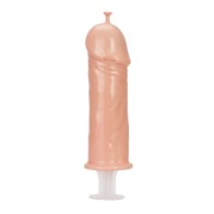 Pecker Shot Injectable Syringe Flesh - Fun Party Accessory