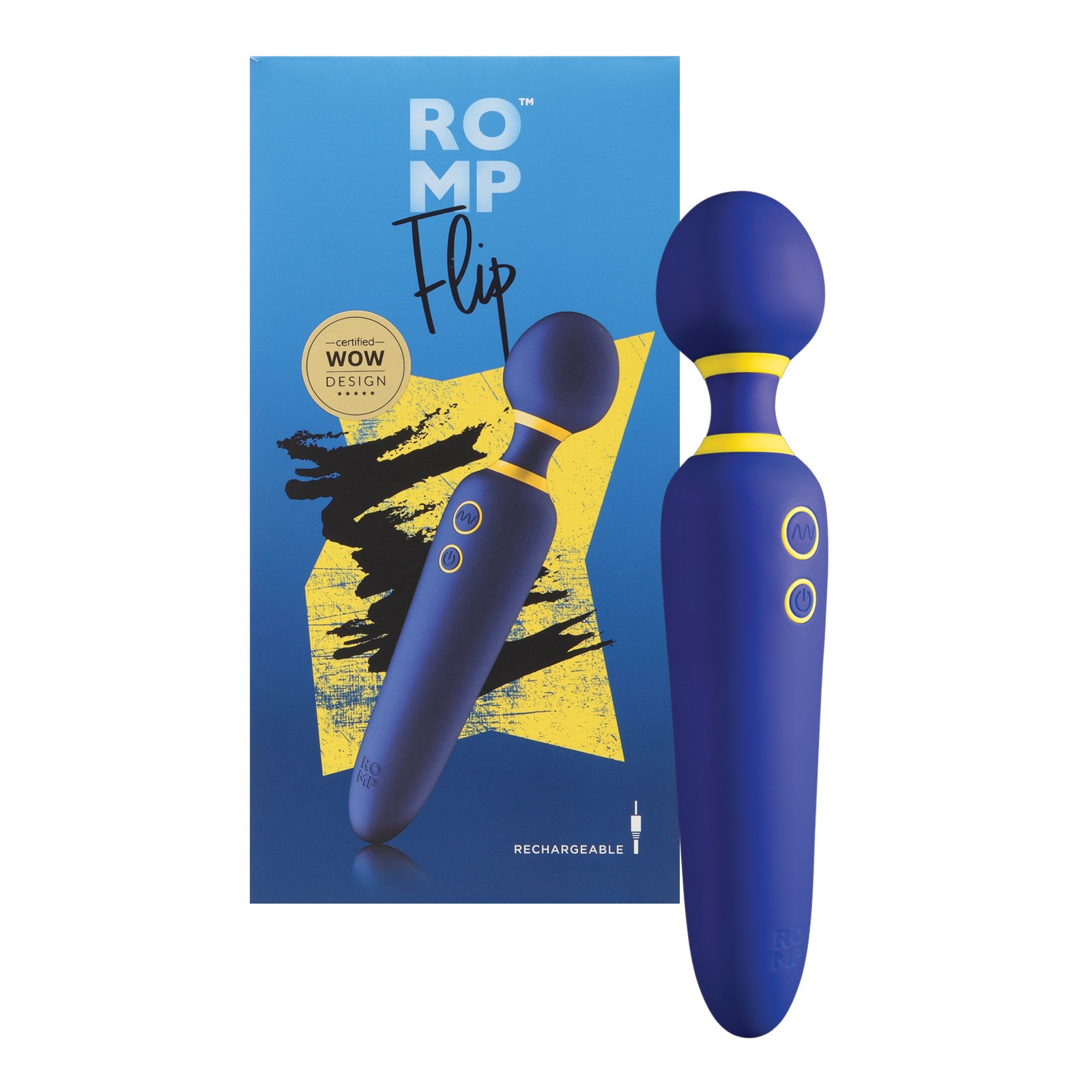 ROMP Flip Wand Massager Blue