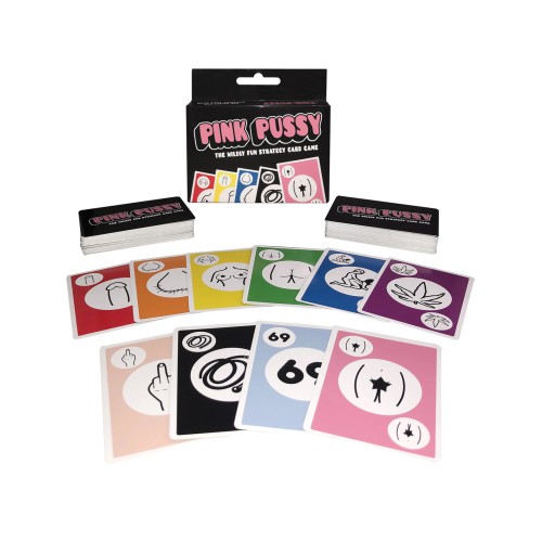 Juego de Cartas de Estrategia Pink Pussy para Diversión para Adultos