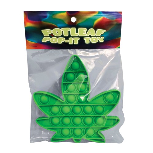 Juguete Antiestrés Pop It Hoja de Marihuana - Verde