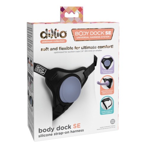 Arnés Strap-On Dillio Platinum Body Dock SE Negro