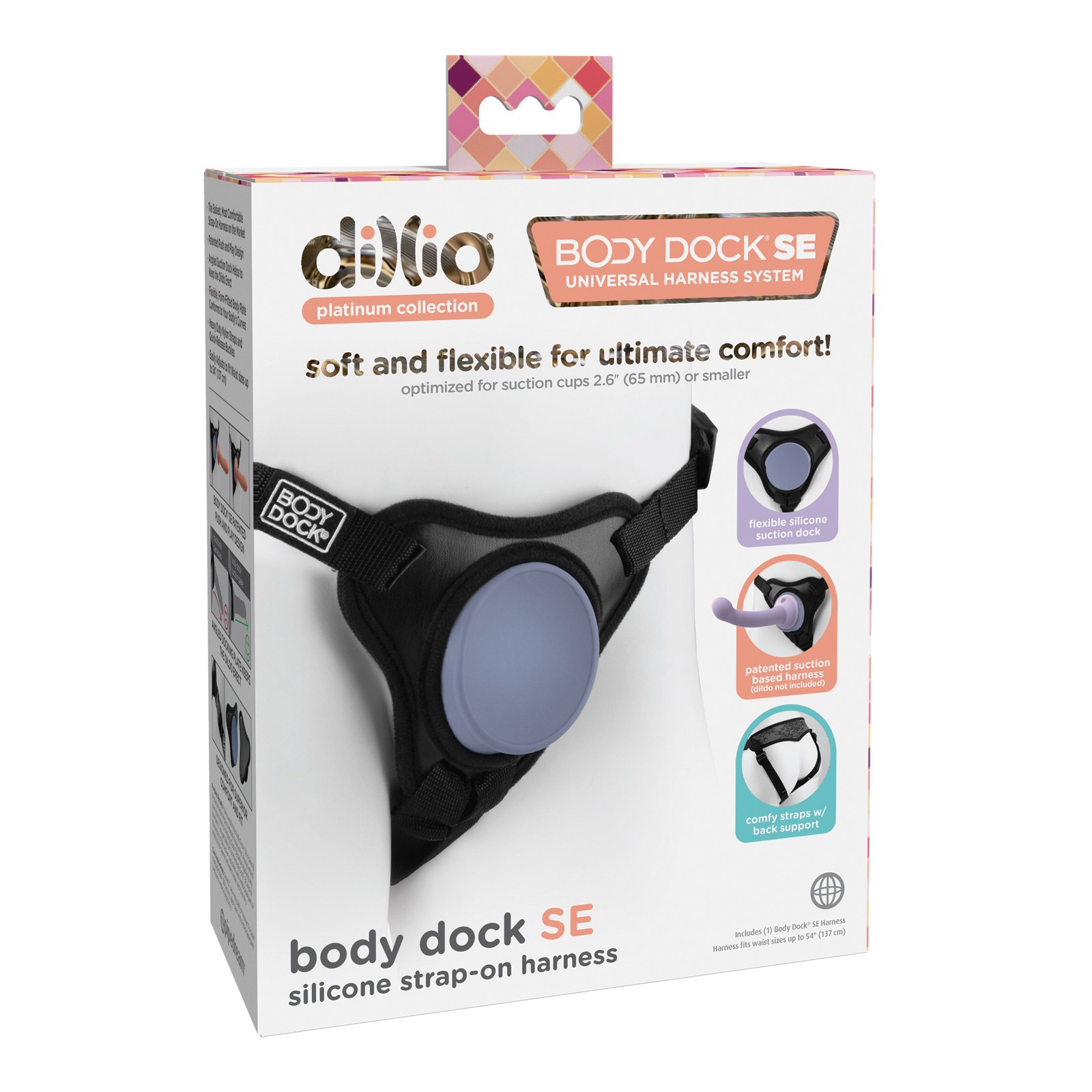 Dillio Platinum Body Dock SE Strap-On Harness Black