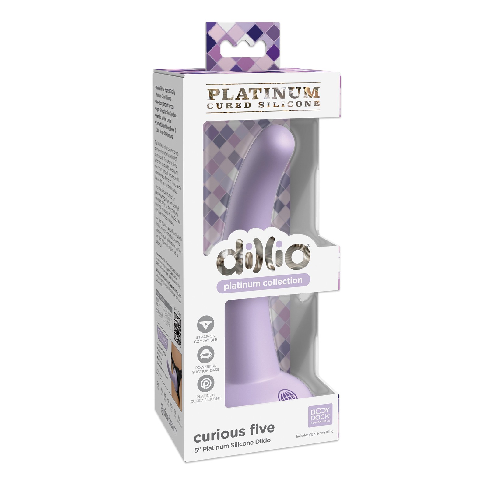 Dillio Platinum Silicone Dildo 5 Inch Curiosity