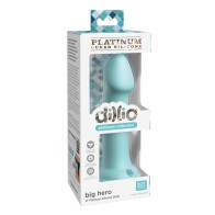 Dillio Platinum 6" Big Hero Silicone Dildo - Teal