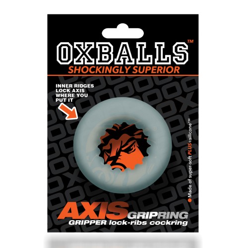 Oxballs Axis Rib Griphold Cockring Clear Ice