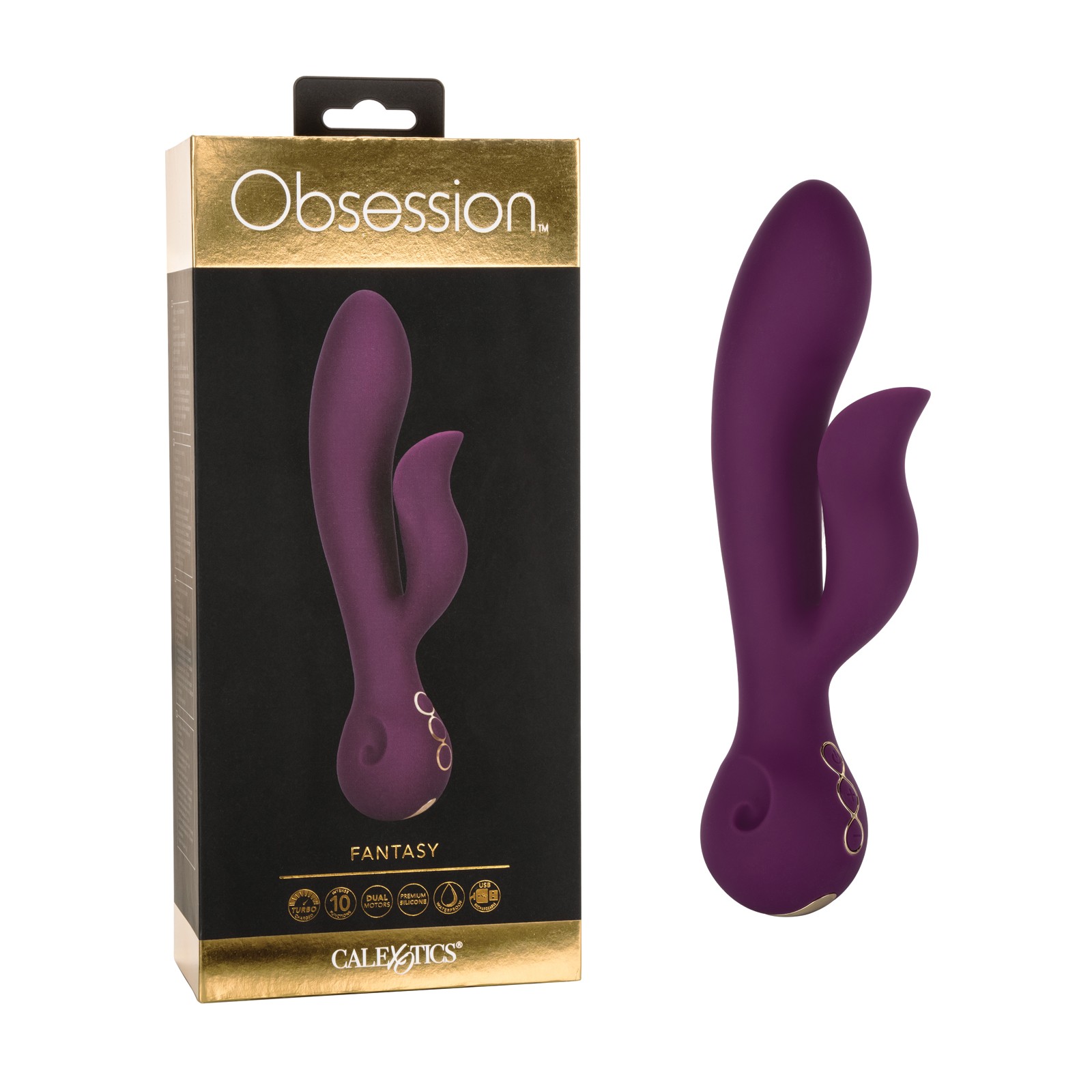 Vibrador Doble Obsession Fantasy Morado