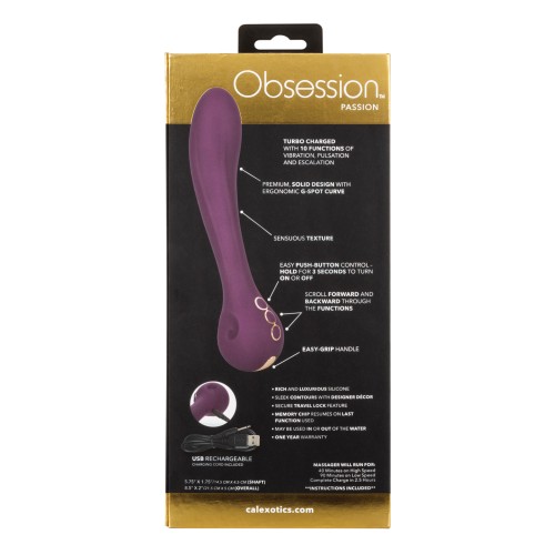 Vibrador Turbo Obsession Passion Púrpura