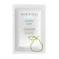 Lubricante a Base de Agua Wicked Sensual Care - 0.1 oz Pera