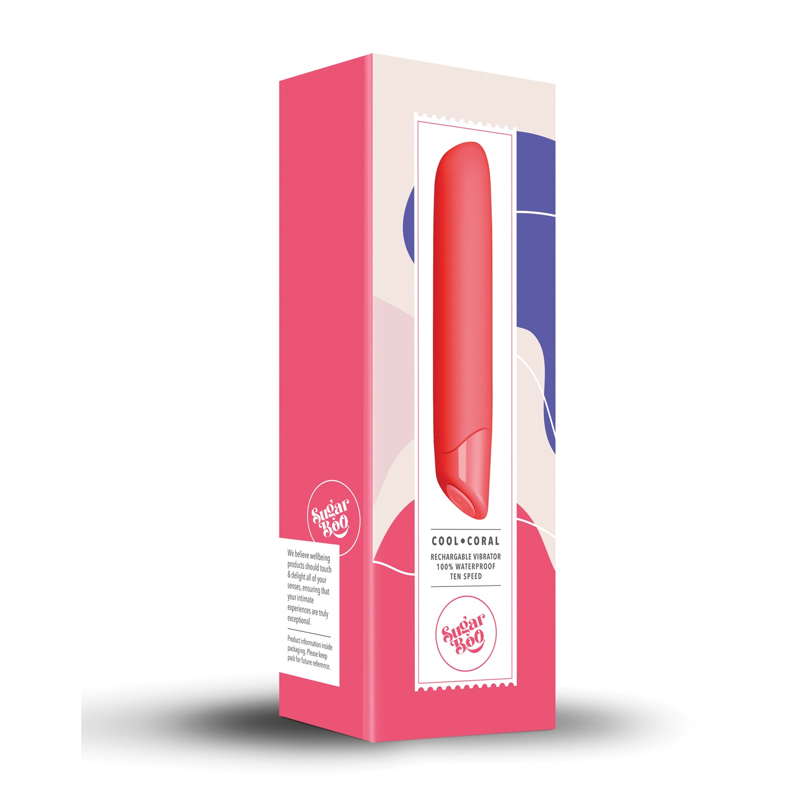 SugarBoo Cool Coral Rechargeable Vibrator - Coral