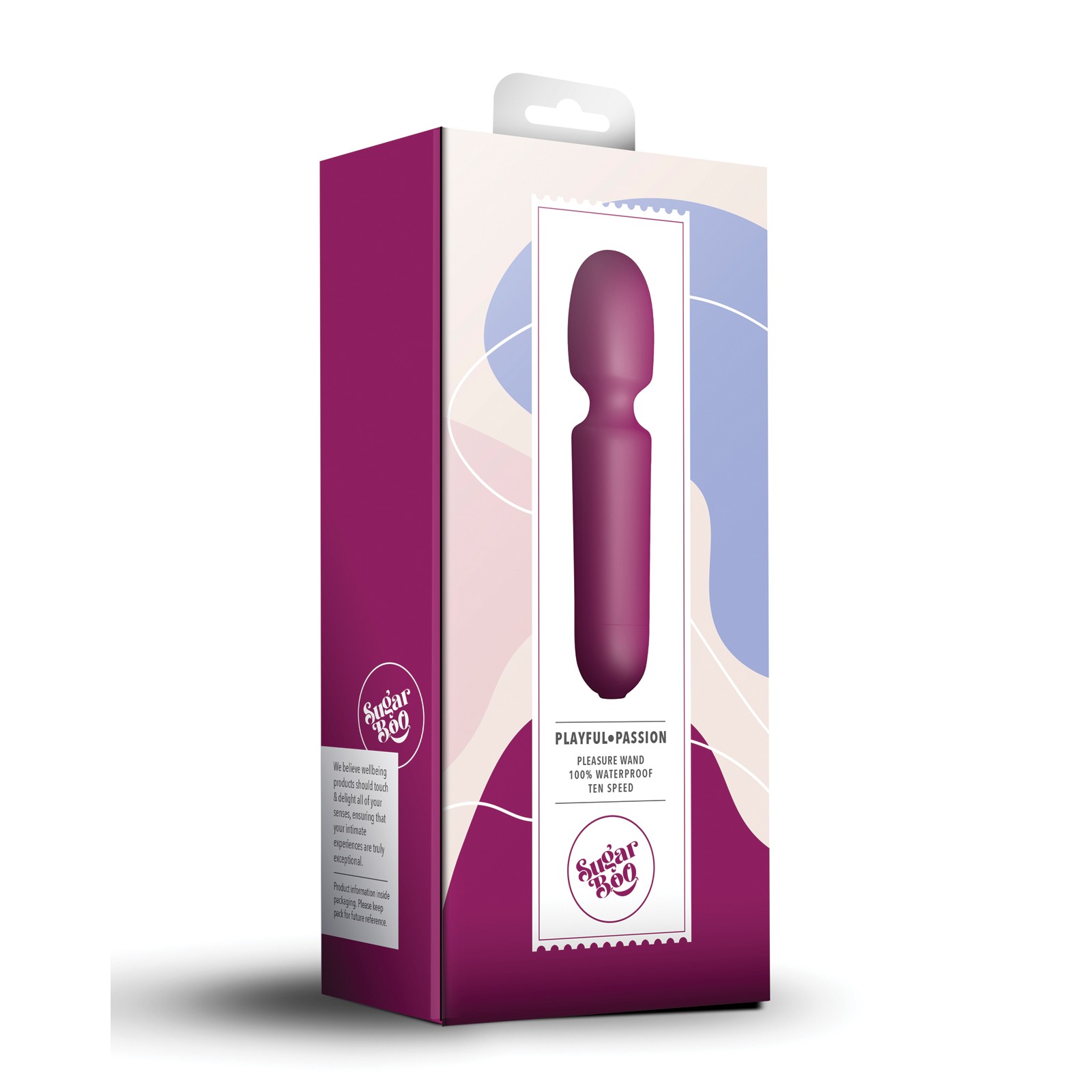 Vibrador SugarBoo Playful Passion Wand Burdeos