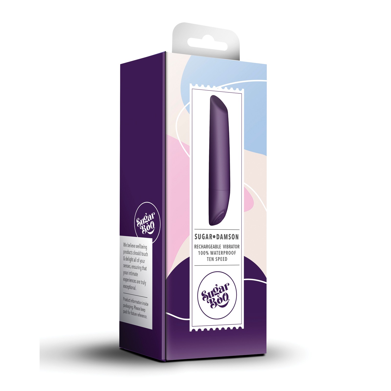 SugarBoo Sugar Damson Rechargeable Vibrator - Damson - Delightful Sensations