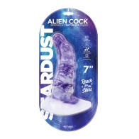 Dildo Texturizado Stardust Alien Cock - Púrpura