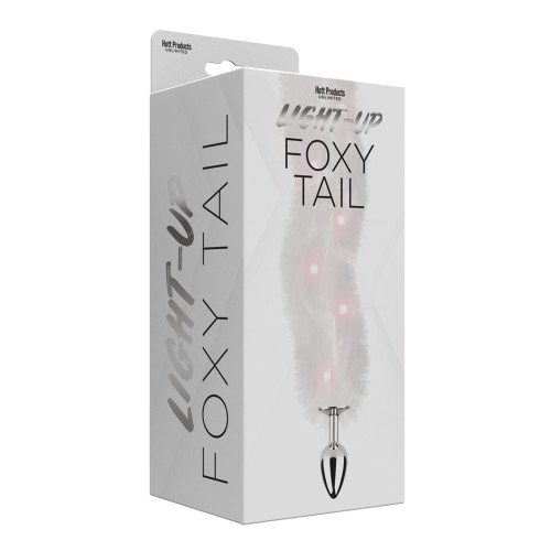 Foxy Tail Light Up Butt Plug White