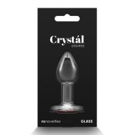 Crystal Heart Gem Glass Butt Plug