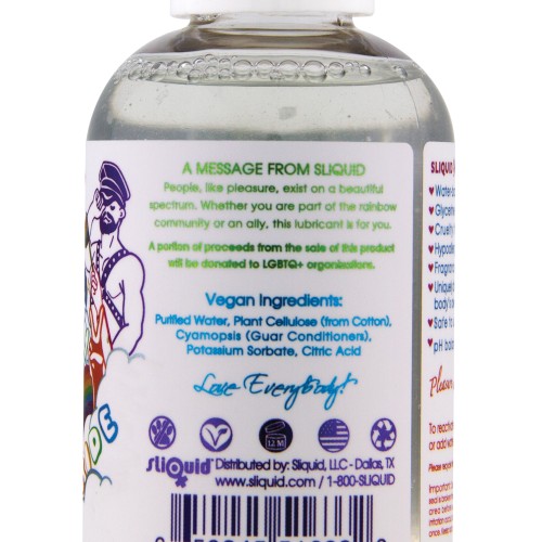 Lubricante a Base de Agua Sliquid Naturals Sparkle Pride 2 oz - Seguro y Divertido