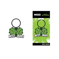 Wood Rocket Weed Best Buds Keychain Green Accessory