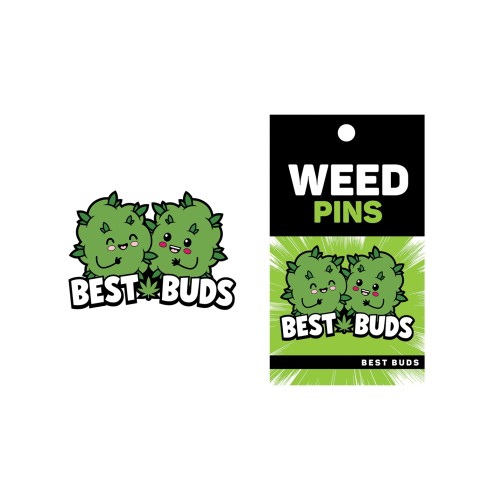 Pin de Enamel Wood Rocket Weed Best Buds Verde