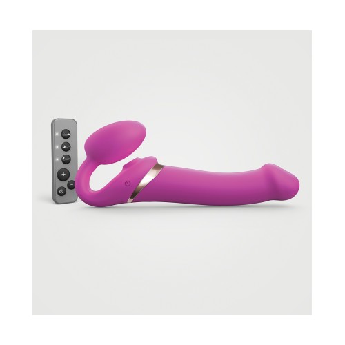 Bendable Strapless Multi-Orgasm Strap-On - Fuchsia