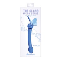 Glass Menagerie Butterfly G Spot Dildo Dark Blue