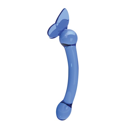 Glass Menagerie Butterfly G Spot Dildo Dark Blue